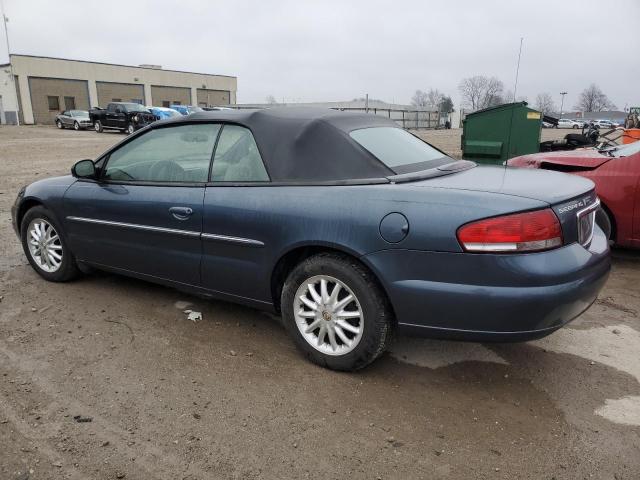 1C3EL45R42N127467 - 2002 CHRYSLER SEBRING LX BLUE photo 2