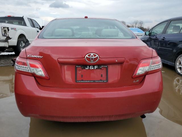 4T4BF3EK6BR154843 - 2011 TOYOTA CAMRY BASE RED photo 6