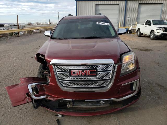 2GKFLVE34H6115628 - 2017 GMC TERRAIN DENALI RED photo 5