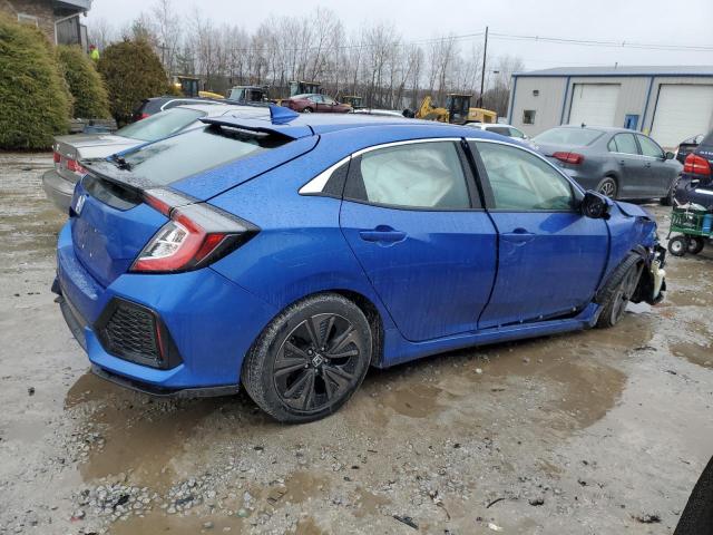 SHHFK7H56JU430629 - 2018 HONDA CIVIC EX BLUE photo 3