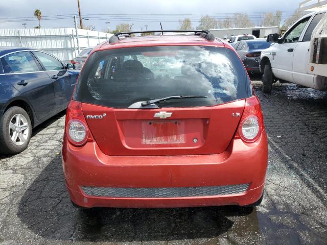 KL1TD66E59B384325 - 2009 CHEVROLET AVEO LS 红色 照片 6