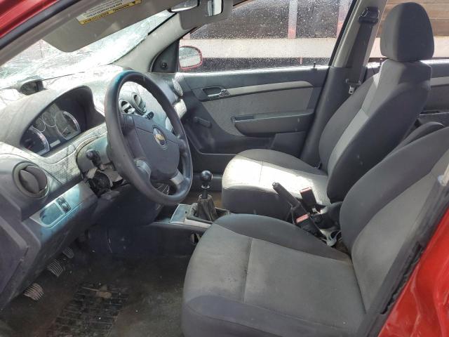 KL1TD66E59B384325 - 2009 CHEVROLET AVEO LS 红色 照片 7