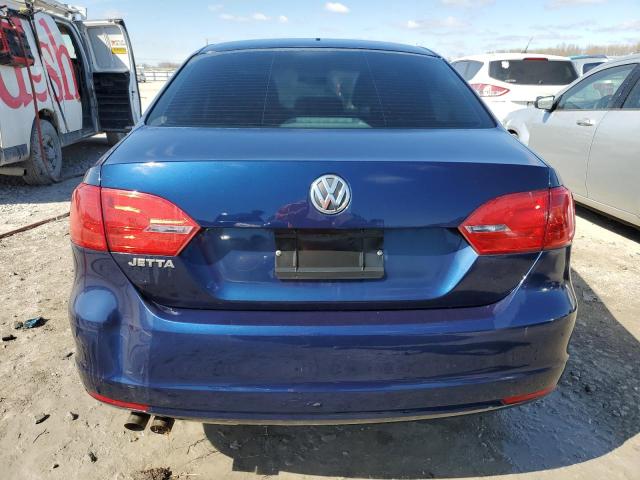 3VW2K7AJ2EM398493 - 2014 VOLKSWAGEN JETTA BASE BLUE photo 6