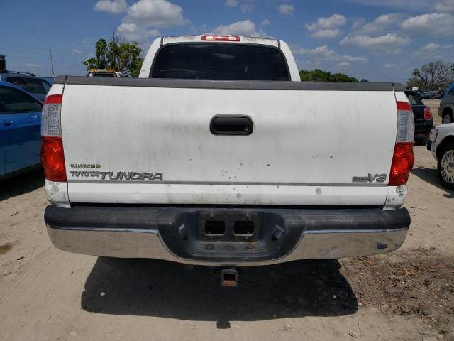 5TBET34154S437439 - 2004 TOYOTA TUNDRA DOUBLE CAB SR5 WHITE photo 6