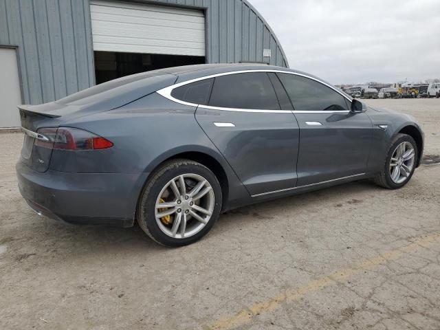 5YJSA1CP8DFP11506 - 2013 TESLA MODEL S GRAY photo 3