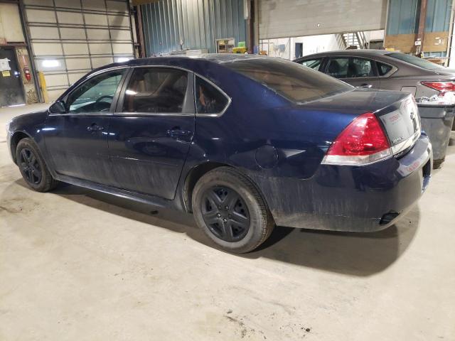 2G1WF5EK4B1242161 - 2011 CHEVROLET IMPALA LS BLUE photo 2