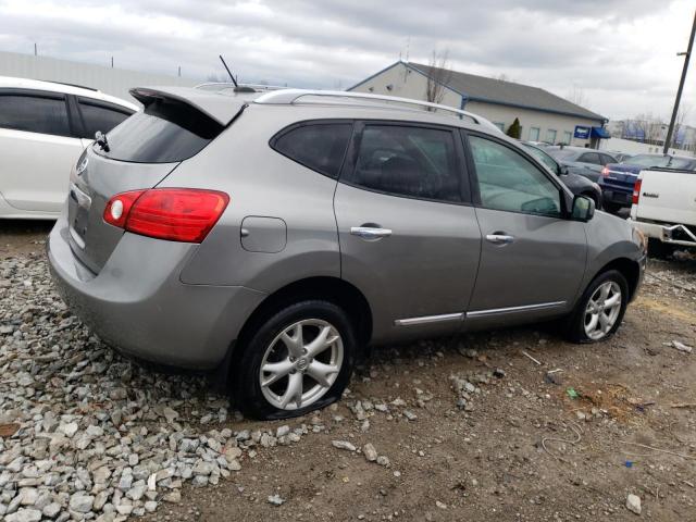 JN8AS5MV2BW309457 - 2011 NISSAN ROGUE S GRAY photo 3