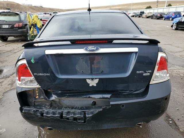 3FAHP02148R201969 - 2008 FORD FUSION SEL BLUE photo 6