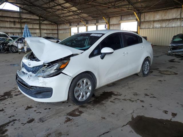 KNADM4A39D6239651 - 2013 KIA RIO LX WHITE photo 1