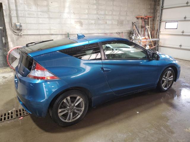 JHMZF1D49DS002721 - 2013 HONDA CR-Z BLUE photo 3