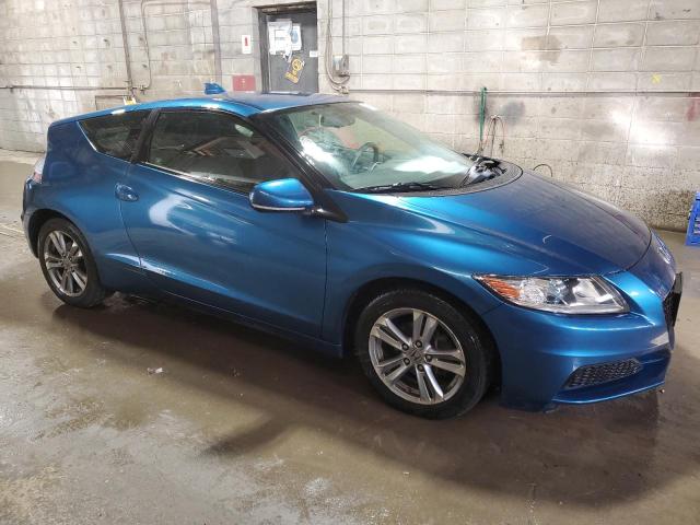 JHMZF1D49DS002721 - 2013 HONDA CR-Z BLUE photo 4