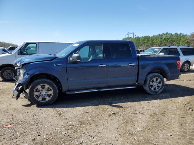 1FTEW1CP0HKC69165 - 2017 FORD F150 SUPERCREW BLUE photo 1