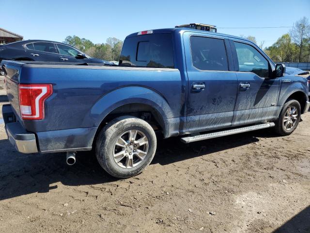 1FTEW1CP0HKC69165 - 2017 FORD F150 SUPERCREW BLUE photo 3