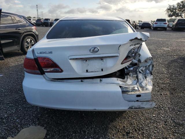 JTHBA30G865175076 - 2006 LEXUS ES 330 WHITE photo 6