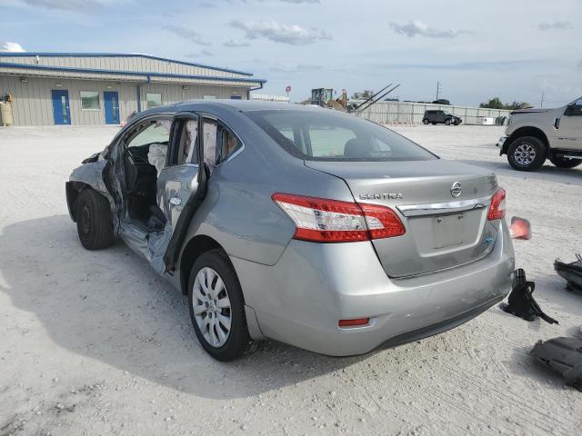 3N1AB7AP5EY298354 - 2014 NISSAN SENTRA S GRAY photo 2