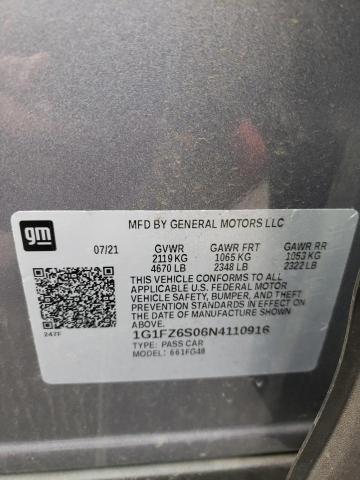 1G1FZ6S06N4110916 - 2022 CHEVROLET BOLT EUV PREMIER GRAY photo 12