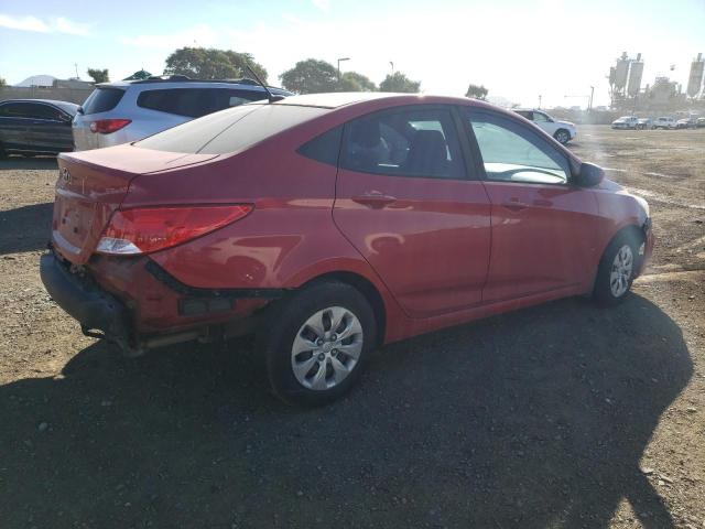 KMHCT4AE9HU265991 - 2017 HYUNDAI ACCENT SE RED photo 3