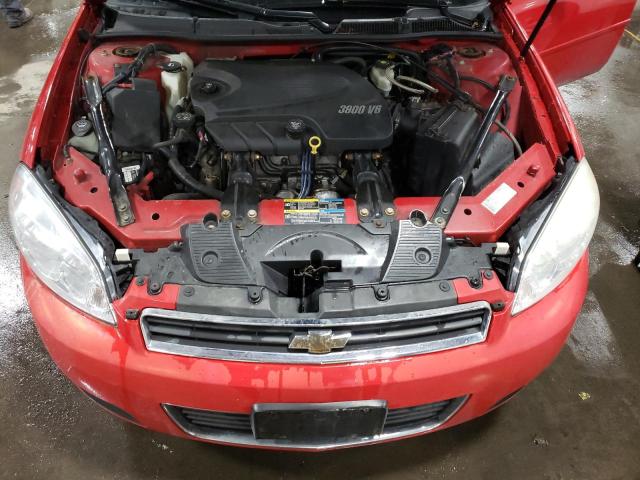 2G1WC57M391235493 - 2009 CHEVROLET IMPALA 2LT RED photo 11