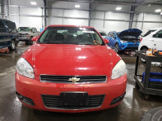 2G1WC57M391235493 - 2009 CHEVROLET IMPALA 2LT RED photo 5