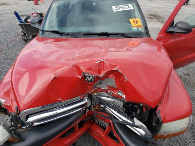 1D7HG32N64S531664 - 2004 DODGE DAKOTA SPORT RED photo 11