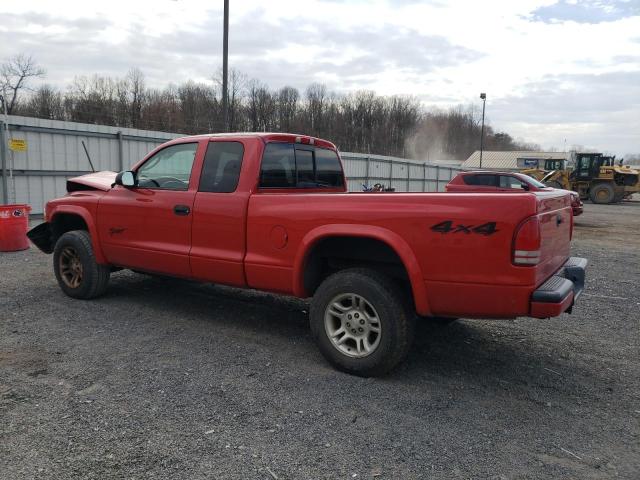 1D7HG32N64S531664 - 2004 DODGE DAKOTA SPORT RED photo 2