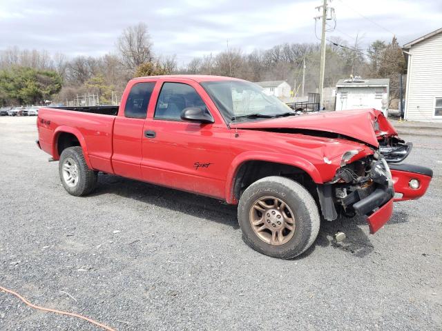 1D7HG32N64S531664 - 2004 DODGE DAKOTA SPORT RED photo 4