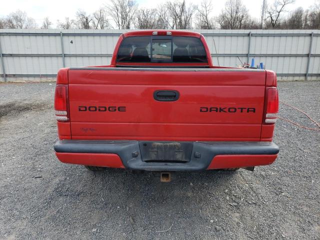 1D7HG32N64S531664 - 2004 DODGE DAKOTA SPORT RED photo 6