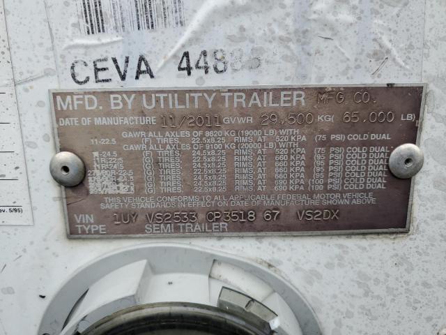 1UYVS2533CP351867 - 2012 UTILITY TRAILER WHITE photo 10