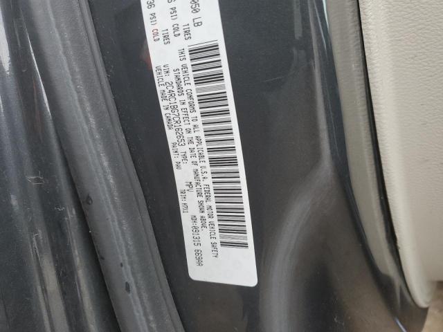 2C4RC1BG7CR162653 - 2012 CHRYSLER TOWN & COU TOURING გრაფიტი ფოტო 14