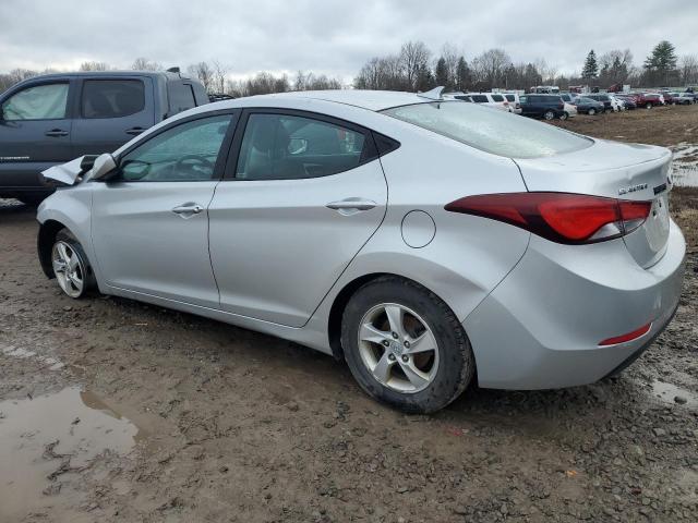 5NPDH4AEXFH590506 - 2015 HYUNDAI ELANTRA SE SILVER photo 2