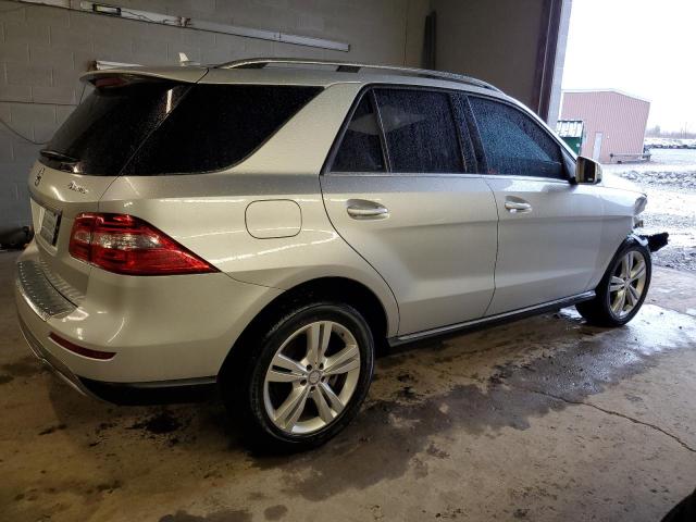 4JGDA5HBXEA383833 - 2014 MERCEDES-BENZ ML 350 4MATIC SILVER photo 3