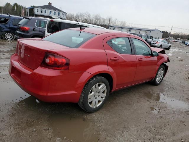 1C3CDZAB5EN144003 - 2014 DODGE AVENGER SE RED photo 3