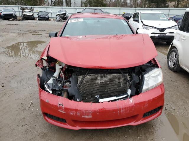 1C3CDZAB5EN144003 - 2014 DODGE AVENGER SE RED photo 5