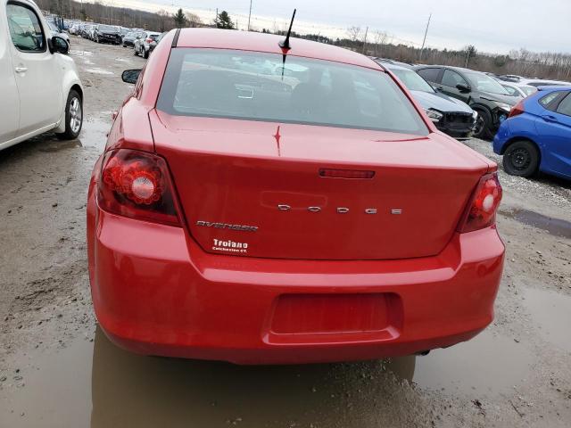 1C3CDZAB5EN144003 - 2014 DODGE AVENGER SE RED photo 6