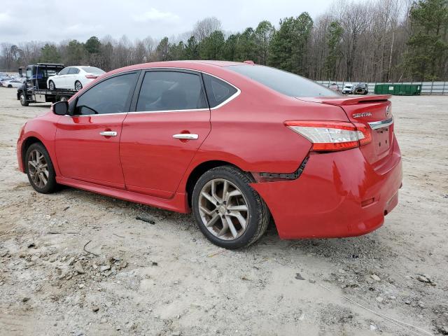 3N1AB7AP7FY233913 - 2015 NISSAN SENTRA S RED photo 2