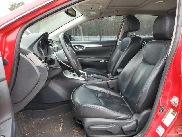 3N1AB7AP7FY233913 - 2015 NISSAN SENTRA S RED photo 7