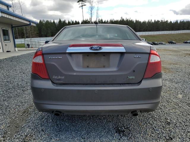 3FAHP0JG8AR226885 - 2010 FORD FUSION SEL GRAY photo 6