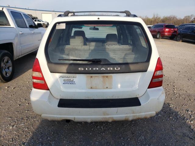 JF1SG65695H735434 - 2005 SUBARU FORESTER 2.5XS თეთრი ფოტო 6