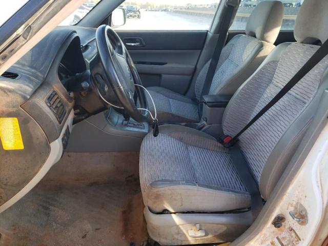 JF1SG65695H735434 - 2005 SUBARU FORESTER 2.5XS თეთრი ფოტო 7