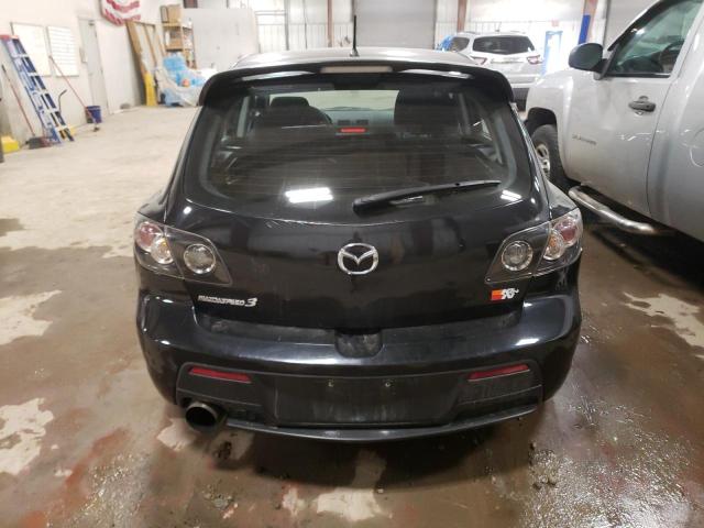 JM1BK34L581113778 - 2008 MAZDA SPEED 3 BLACK photo 6