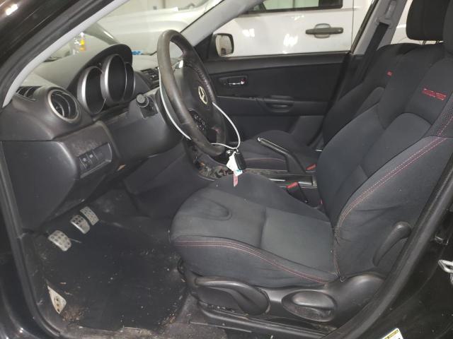 JM1BK34L581113778 - 2008 MAZDA SPEED 3 BLACK photo 7