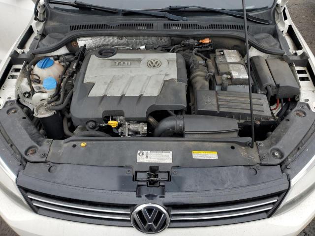 3VWLL7AJ8EM363006 - 2014 VOLKSWAGEN JETTA TDI WHITE photo 11