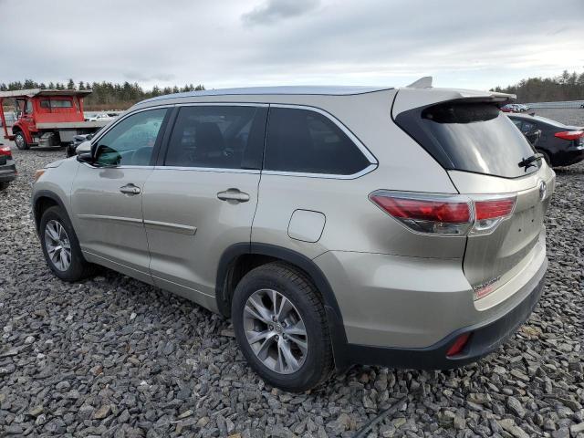 5TDJKRFH0FS150471 - 2015 TOYOTA HIGHLANDER XLE Krem foto 2