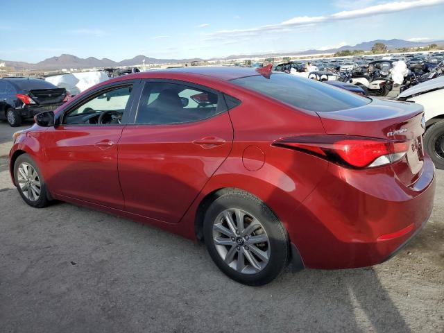 5NPDH4AEXGH660765 - 2016 HYUNDAI ELANTRA SE RED photo 2