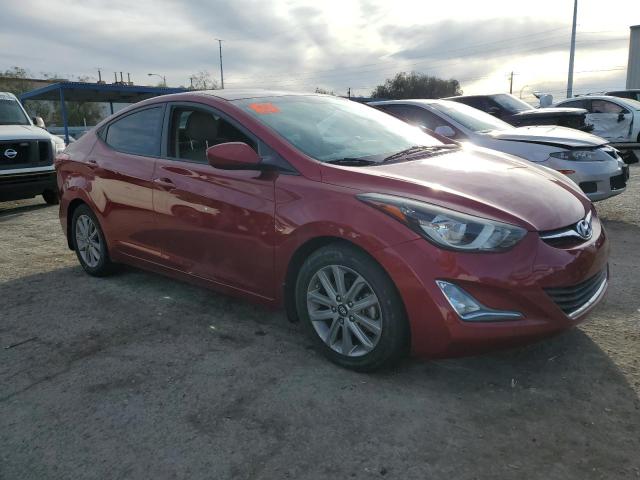 5NPDH4AEXGH660765 - 2016 HYUNDAI ELANTRA SE RED photo 4