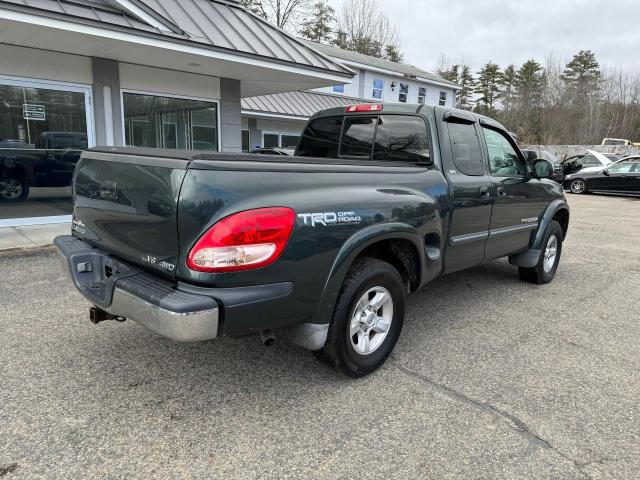 5TBBT44125S471056 - 2005 TOYOTA TUNDRA ACCESS CAB SR5 GREEN photo 4