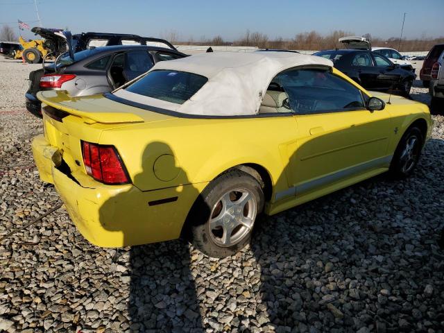 1FAFP44472F188290 - 2002 FORD MUSTANG YELLOW photo 3