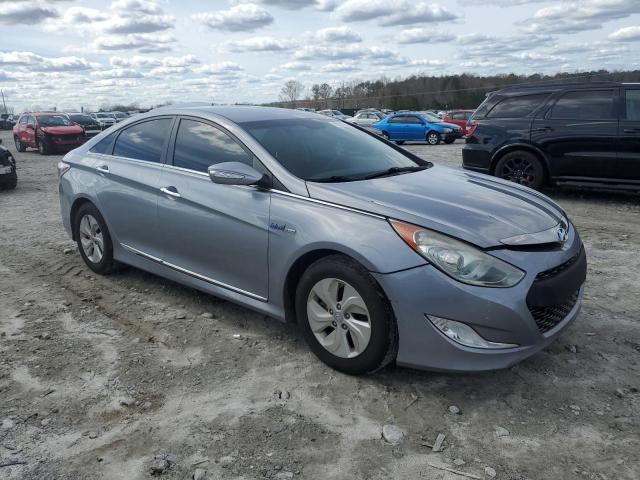 KMHEC4A44FA119397 - 2015 HYUNDAI SONATA HYBRID SILVER photo 4