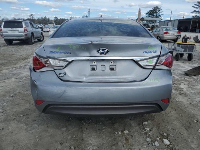 KMHEC4A44FA119397 - 2015 HYUNDAI SONATA HYBRID SILVER photo 6