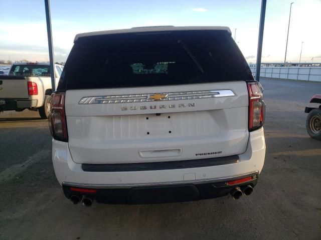 1GNSCFKD6PR342522 - 2023 CHEVROLET SUBURBAN C1500 PREMIER WHITE photo 6